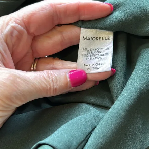Majorelle Nina Dress in Ivy Satin WrapMini Dress Revolve Cocktail Sz S