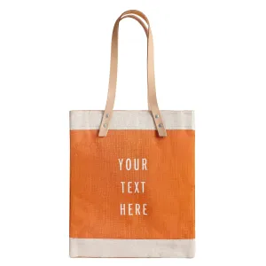 Market Tote in Citrus (034OR) | Estimated Delivery: April 2025