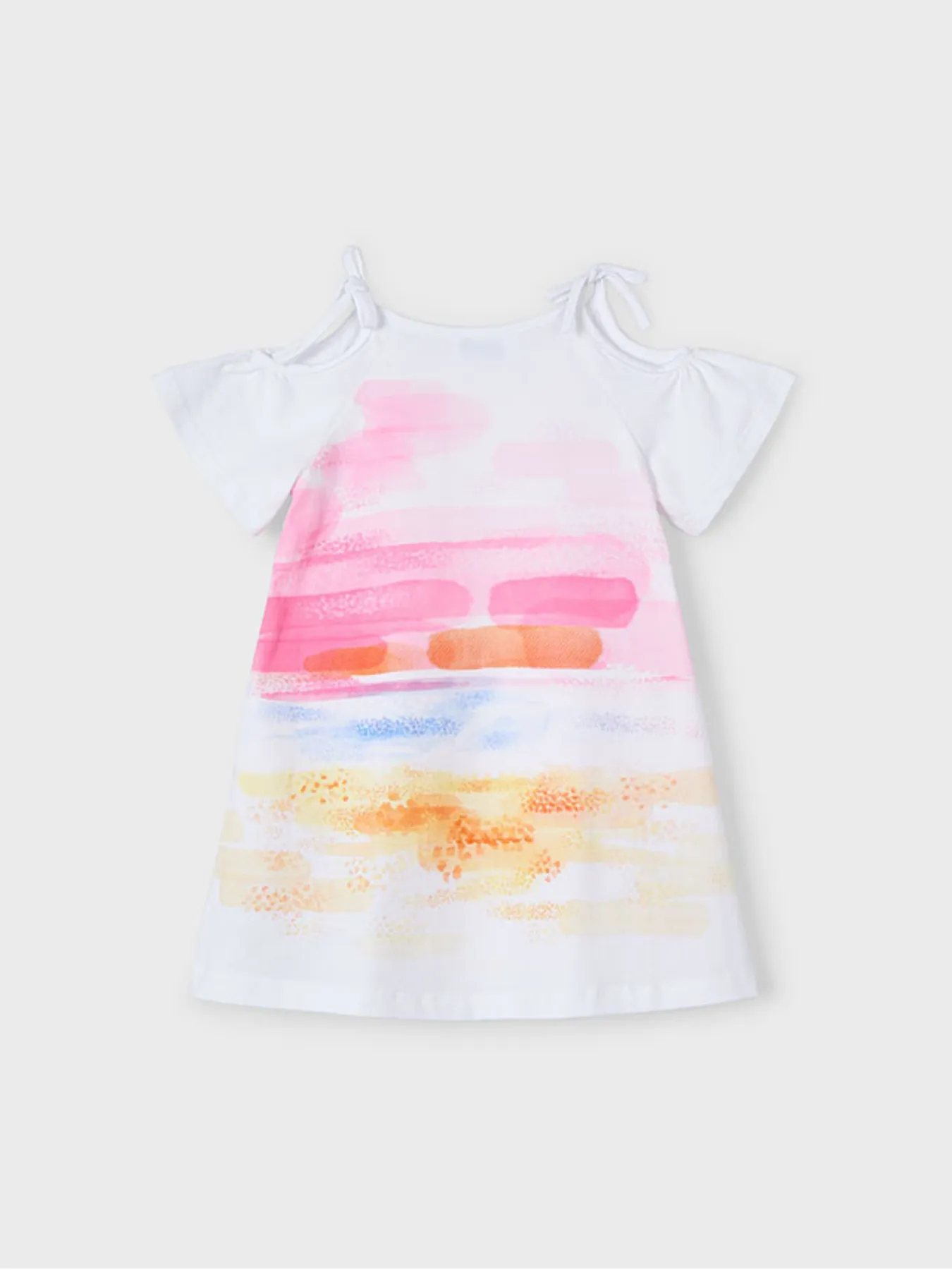 Mayoral Junior Girl White Beach Dress