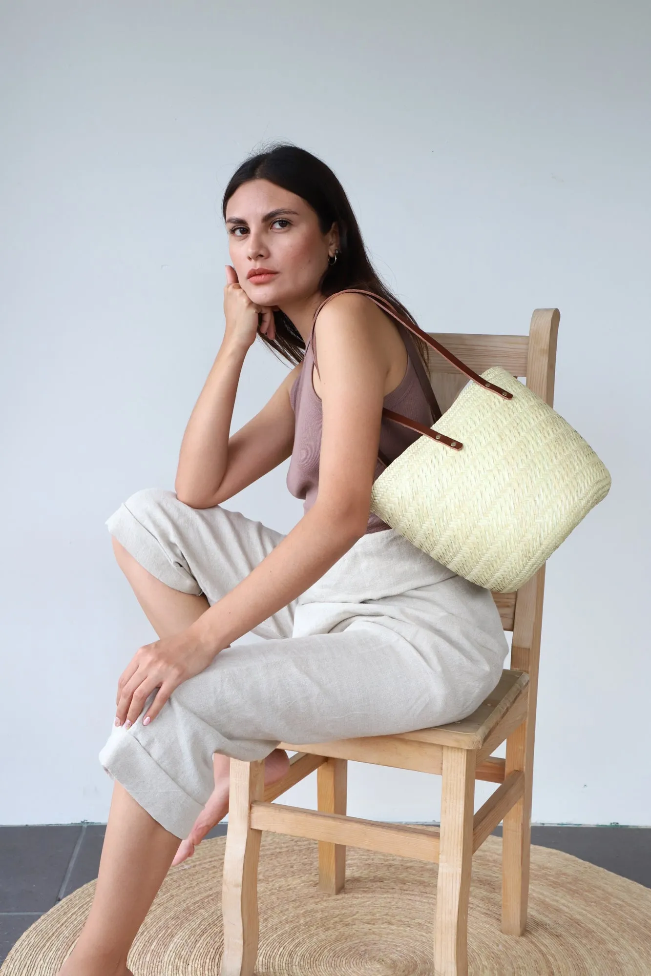 Medium Handwoven Tote | Baja Basket