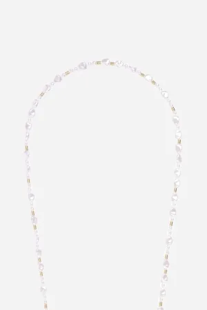 Melia Long Chain White 120 cm