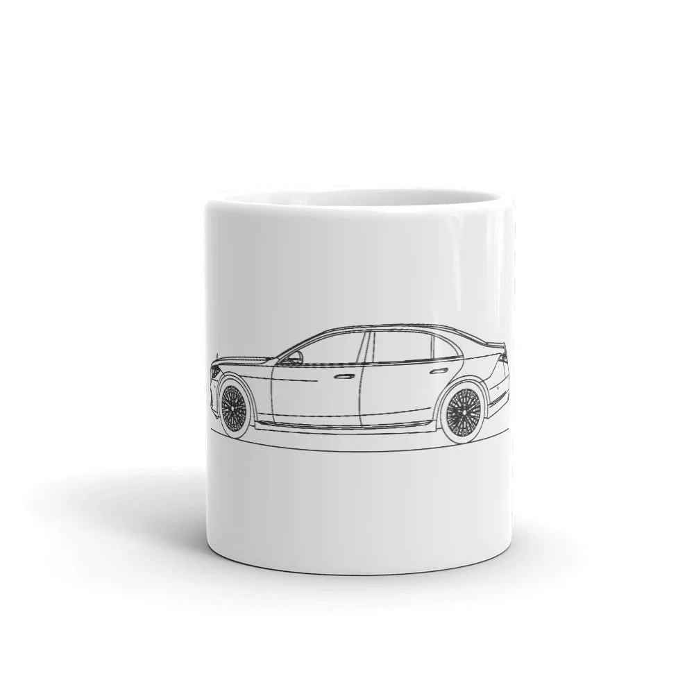 Mercedes-Benz S 500 W223 silhouette Mug
