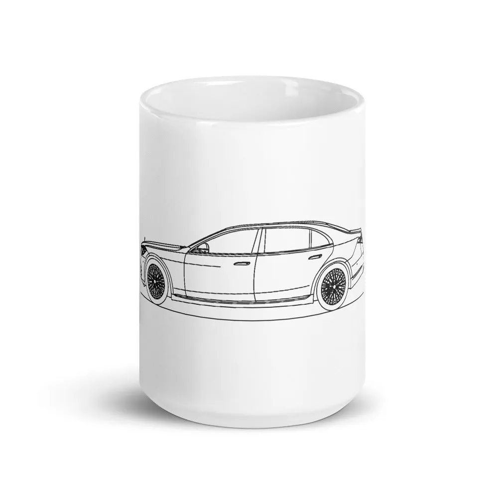 Mercedes-Benz S 500 W223 silhouette Mug
