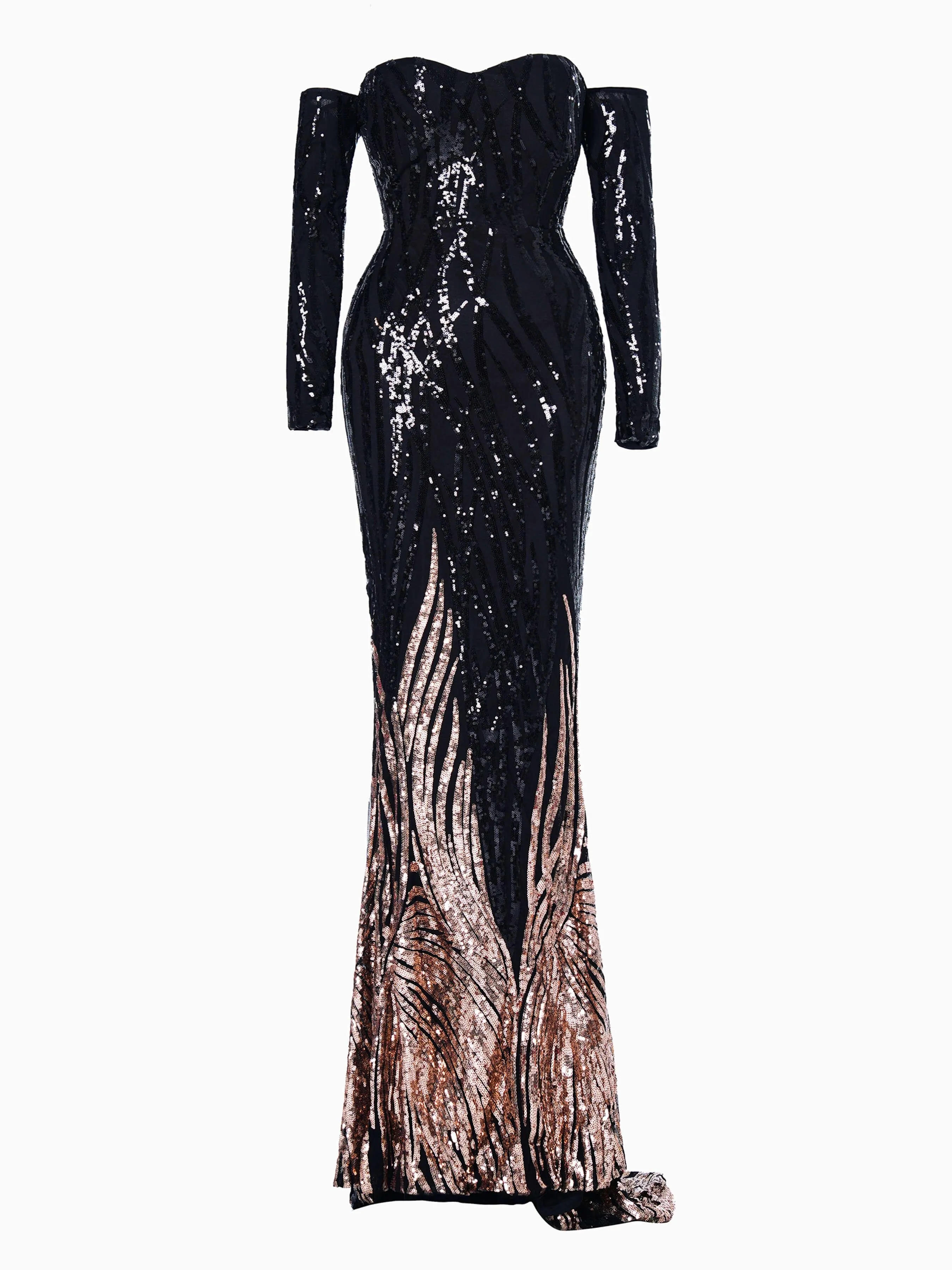 Mermaid Sequin Evening Dress M0296