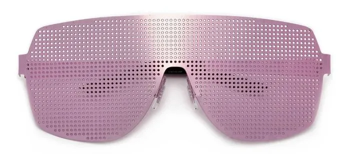 Metal Mesh Sunglasses - Rose Gold