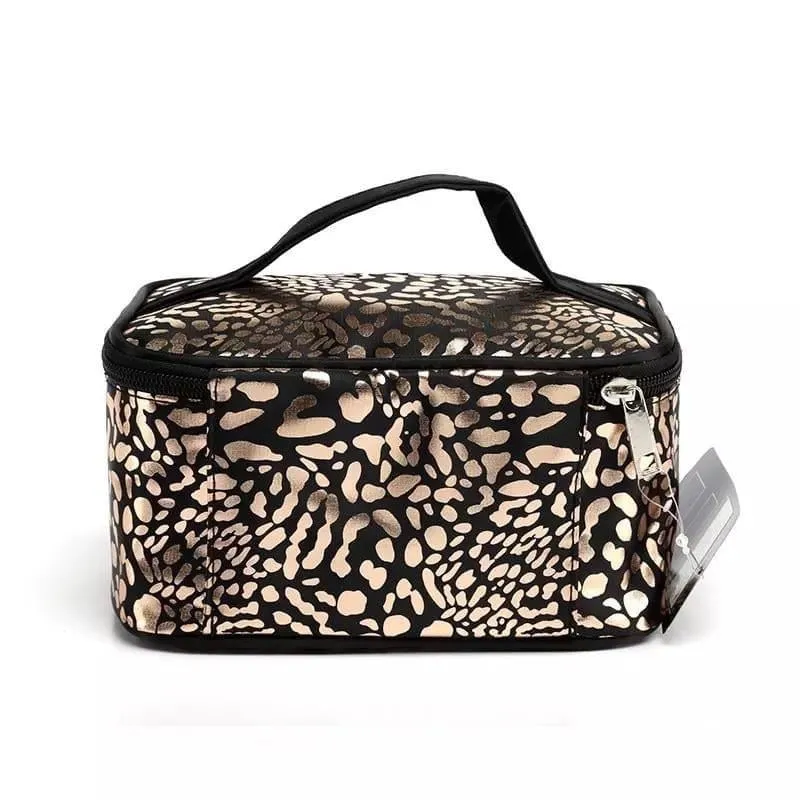 Metallic Leopard Makeup bag