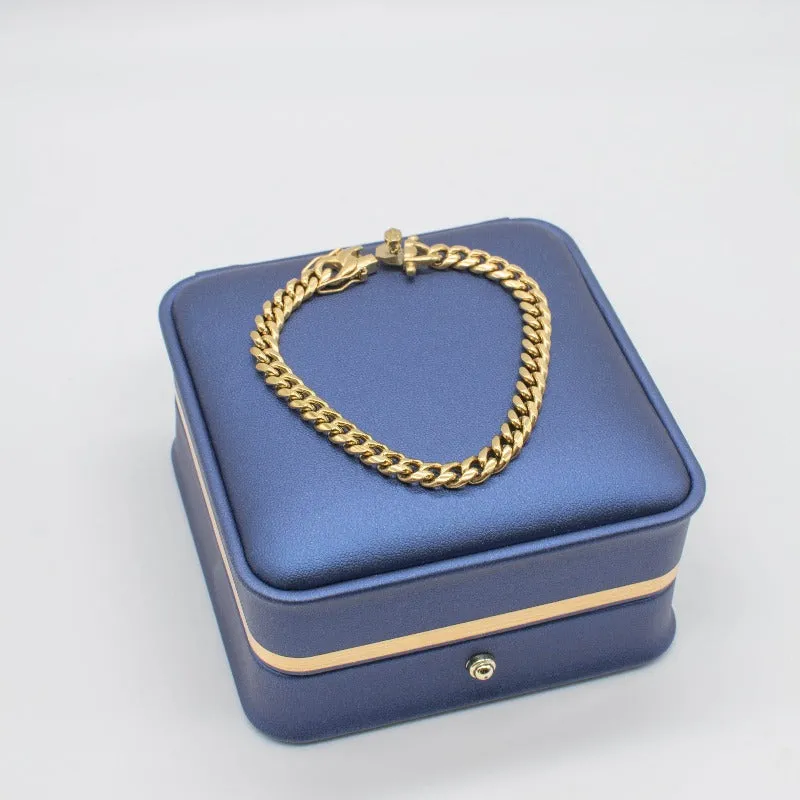 Miami Cuban Link Bracelet (6mm) in Yellow Gold