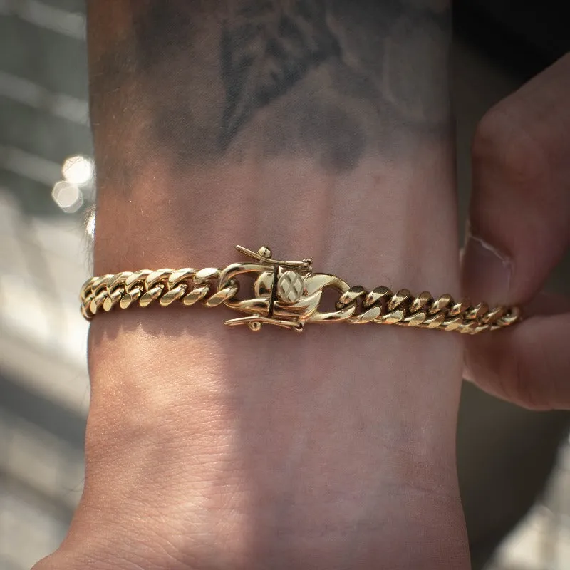 Miami Cuban Link Bracelet (6mm) in Yellow Gold