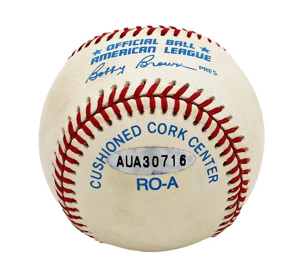 Mickey Mantle Autographed/Signed Upper Deck Authenticated UDA White MLB Baseball