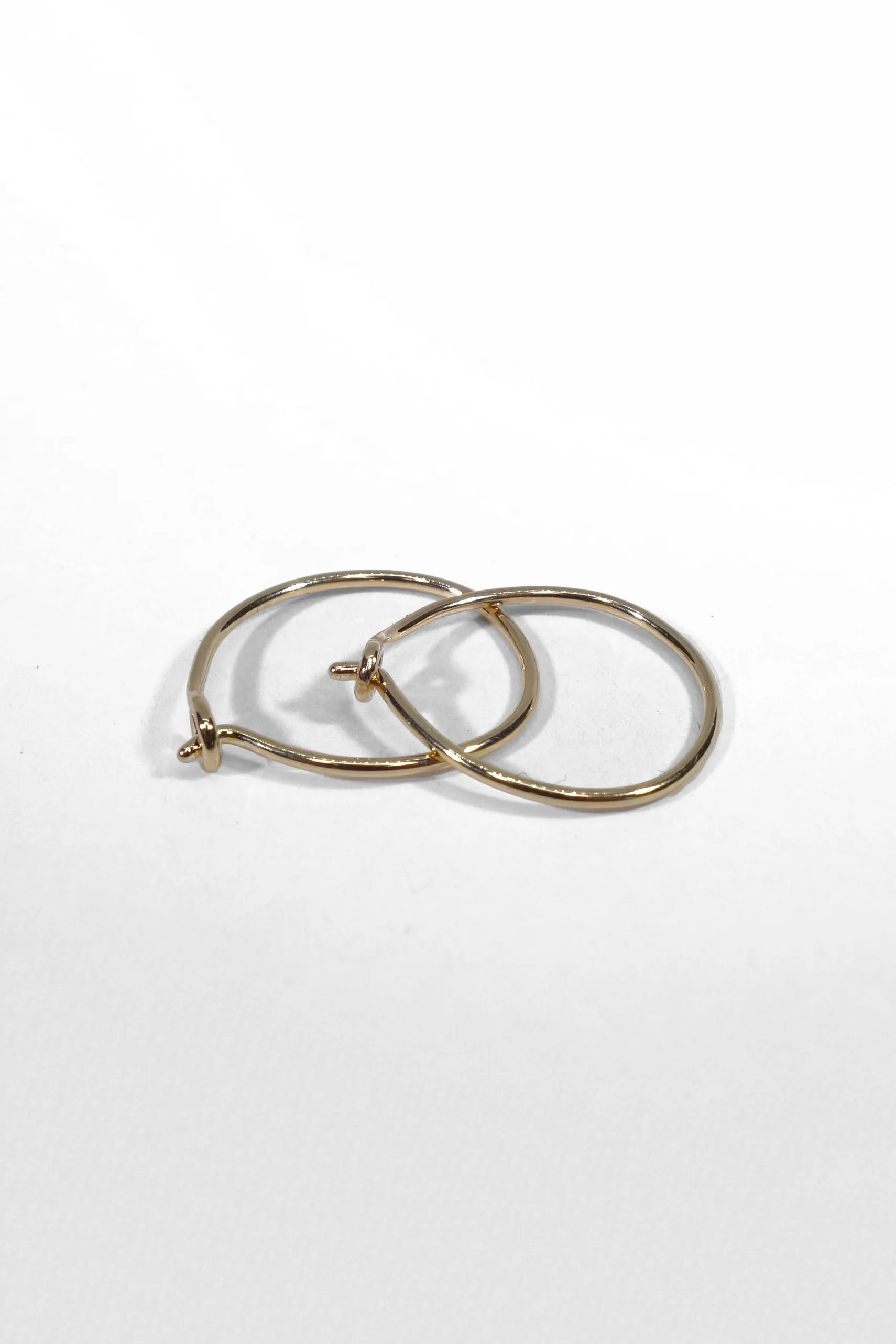 Mid Infinite Hoops in 14k Gold