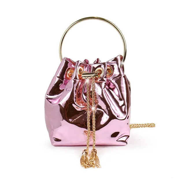 Milano Bag- Metallic Pink