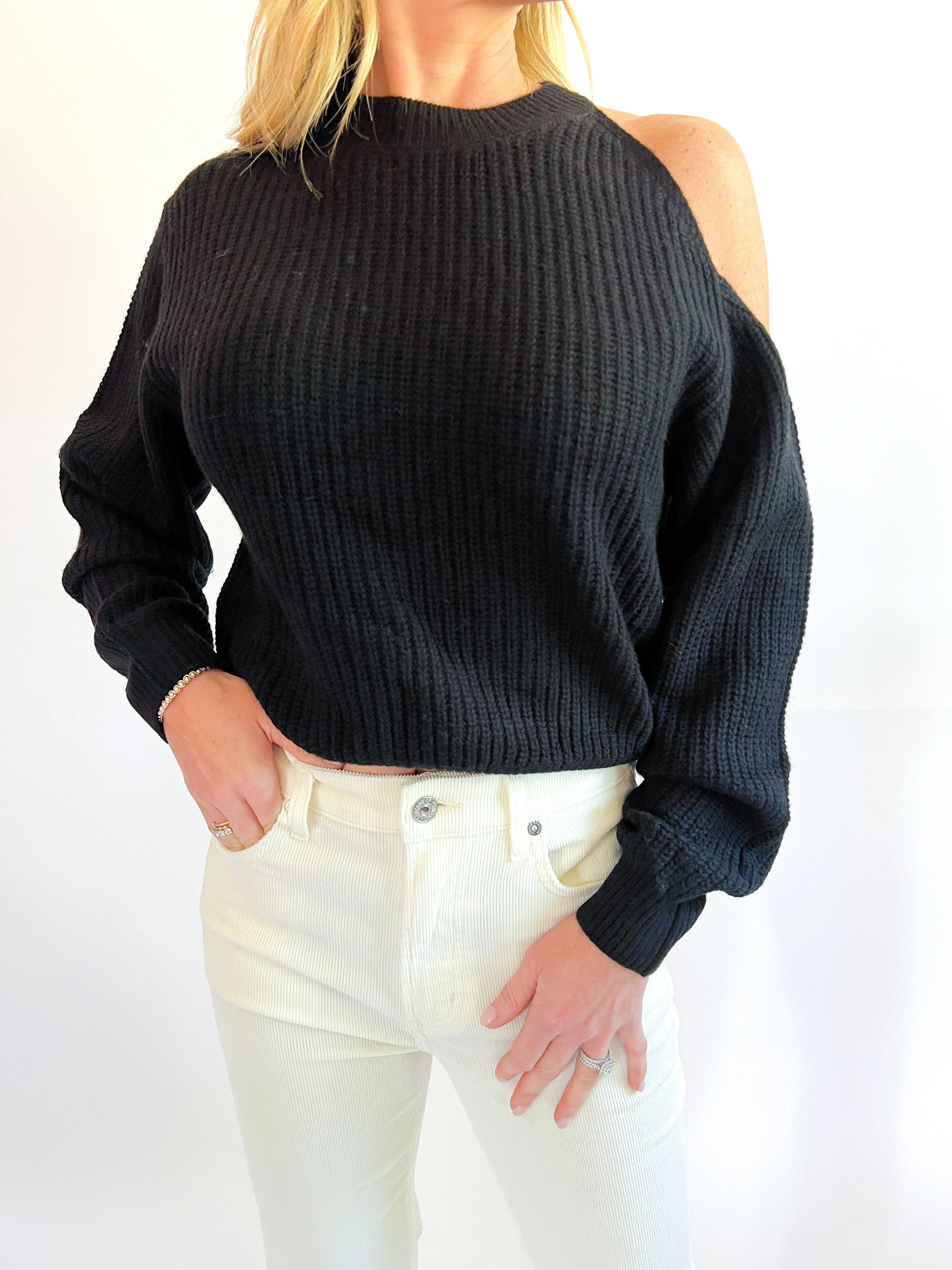Millicent Cold Shoulder Sweater
