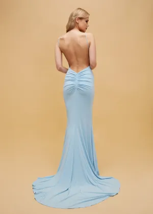 Millie open back mermaid stretch gown