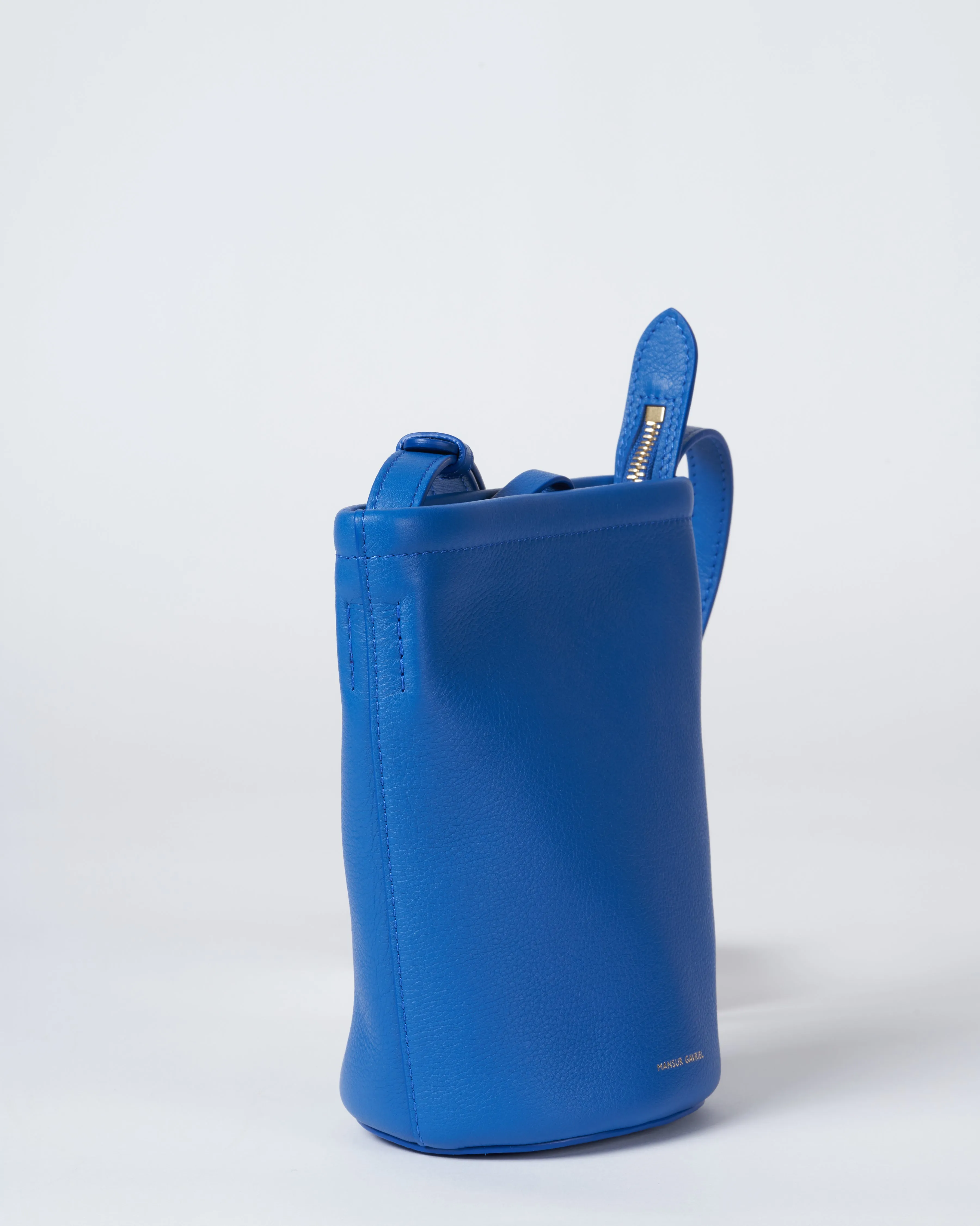 mini zip bucket bag - elettrico