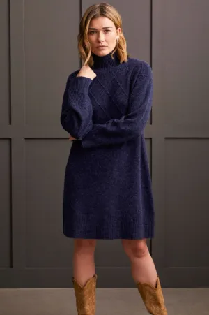 Mock Neck Sweater Dress