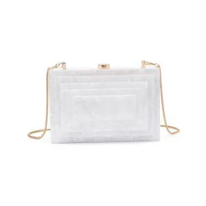 Molly evening bag: White