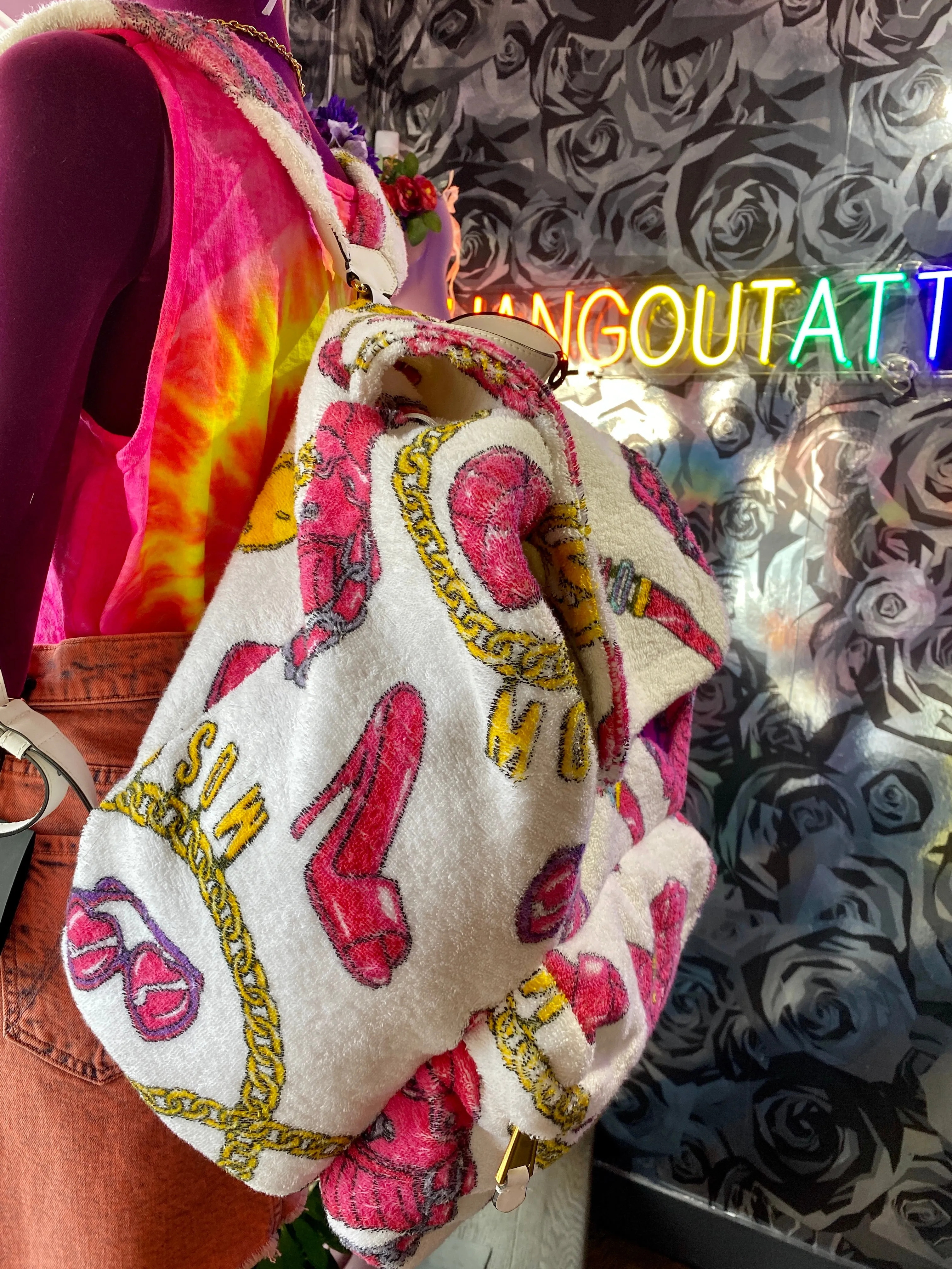 Moschino Beach Towel Backpack