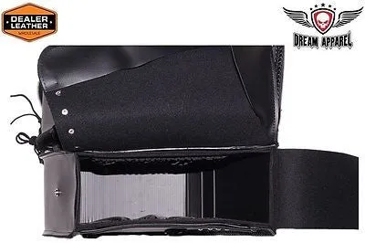 MOTORCYCLE WATERPROOF 2 PC PVC SADDLEBAG WITH BRAID GREAT PRICE