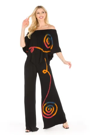 Multi Swirl Jump Suit