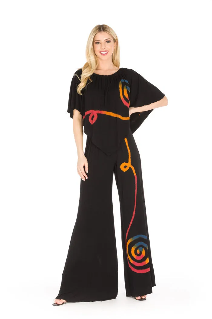 Multi Swirl Jump Suit