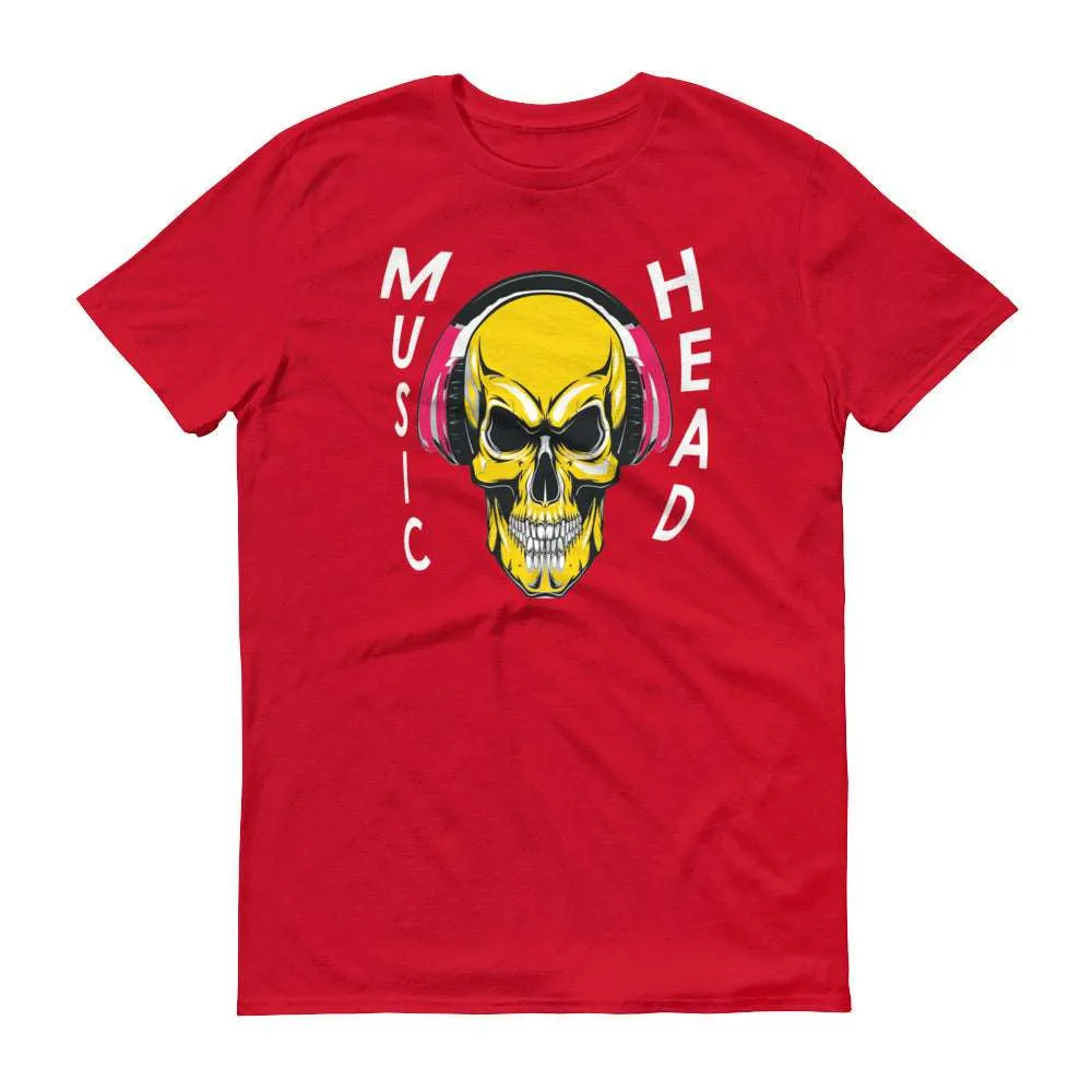 Music Head -White - Men's Short-Sleeve T-Shirt