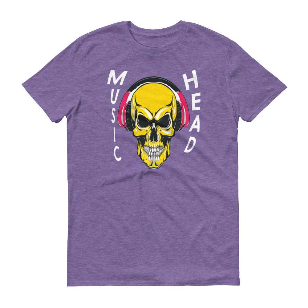Music Head -White - Men's Short-Sleeve T-Shirt