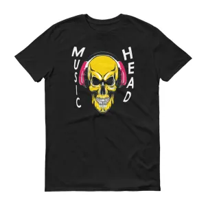 Music Head -White - Men's Short-Sleeve T-Shirt