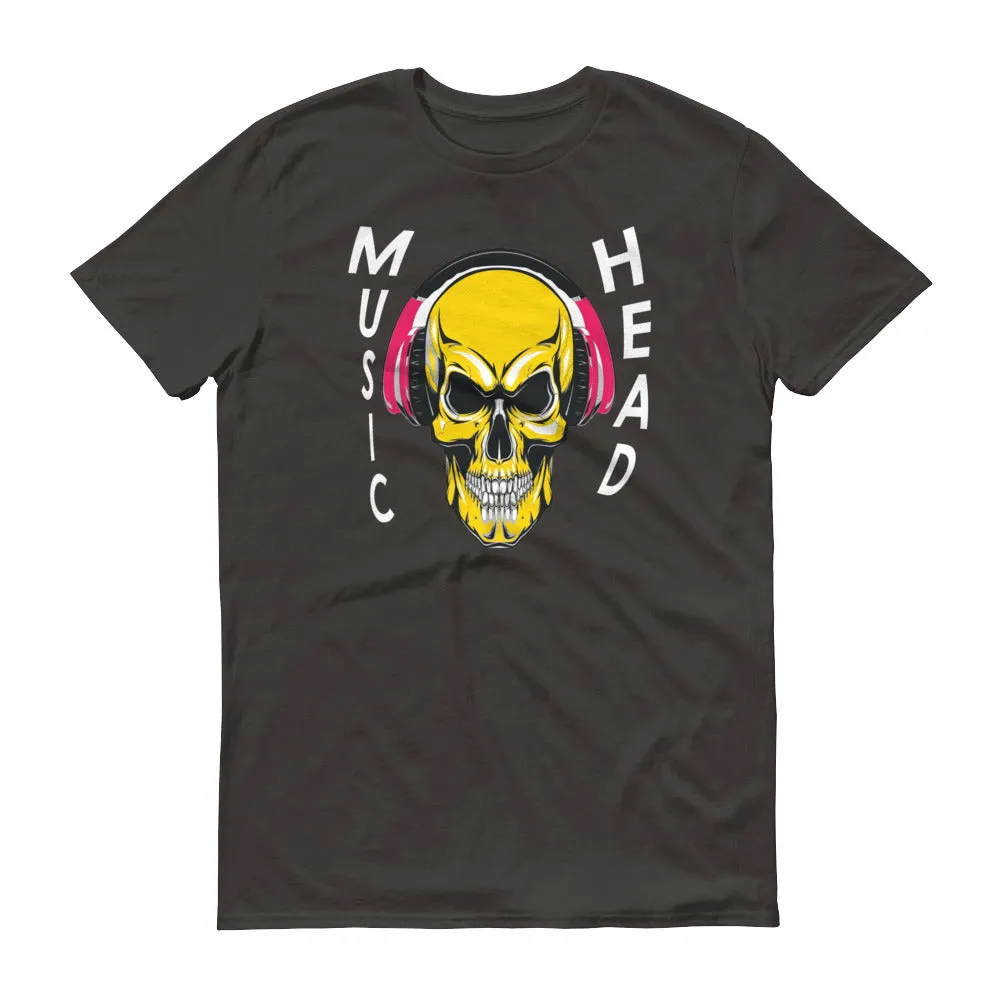 Music Head -White - Men's Short-Sleeve T-Shirt