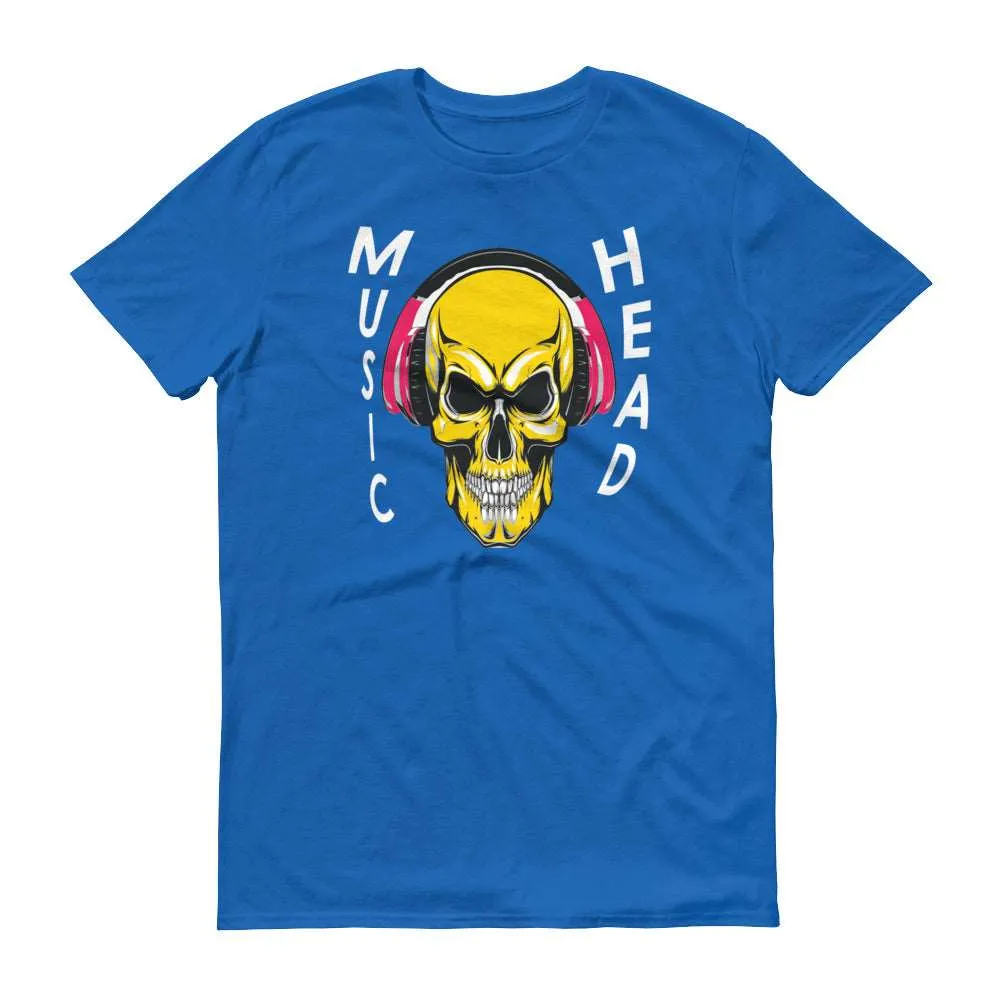 Music Head -White - Men's Short-Sleeve T-Shirt