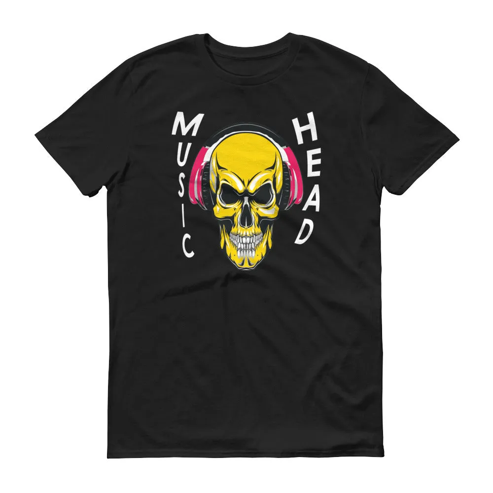 Music Head -White - Men's Short-Sleeve T-Shirt