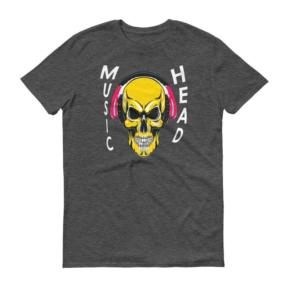 Music Head -White - Men's Short-Sleeve T-Shirt