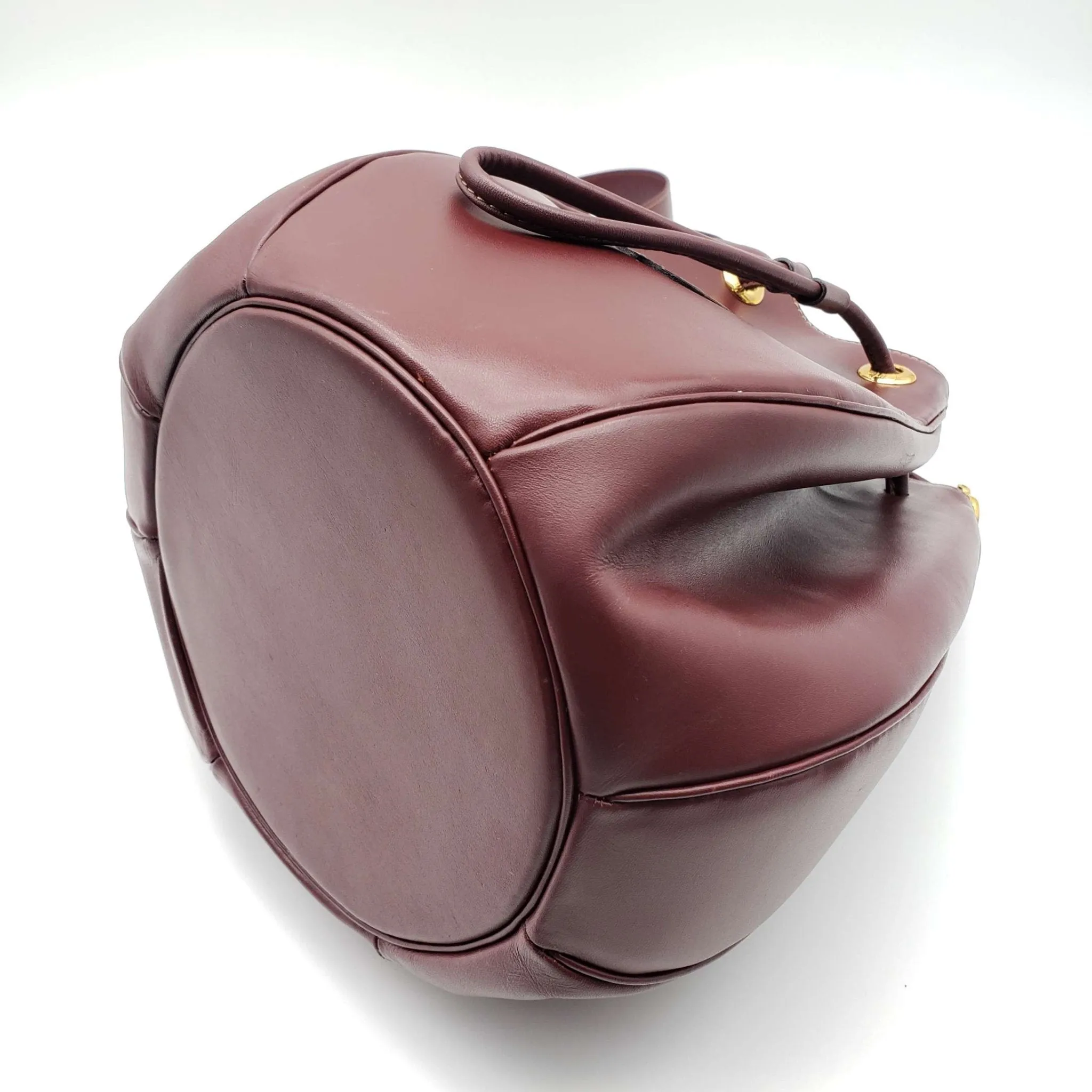 Must De Cartier Bordeaux Leather Shoulder Bag