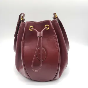 Must De Cartier Bordeaux Leather Shoulder Bag