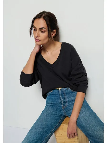 NATION LTD Wyatt Oversized V Neck