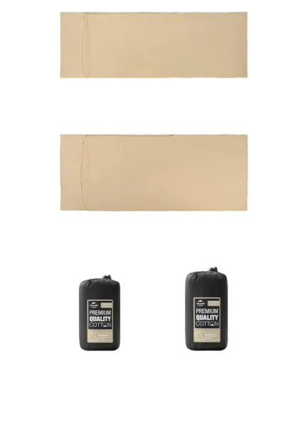 Naturehike Cotton sleeping Bag liner standard - Light Khaki
