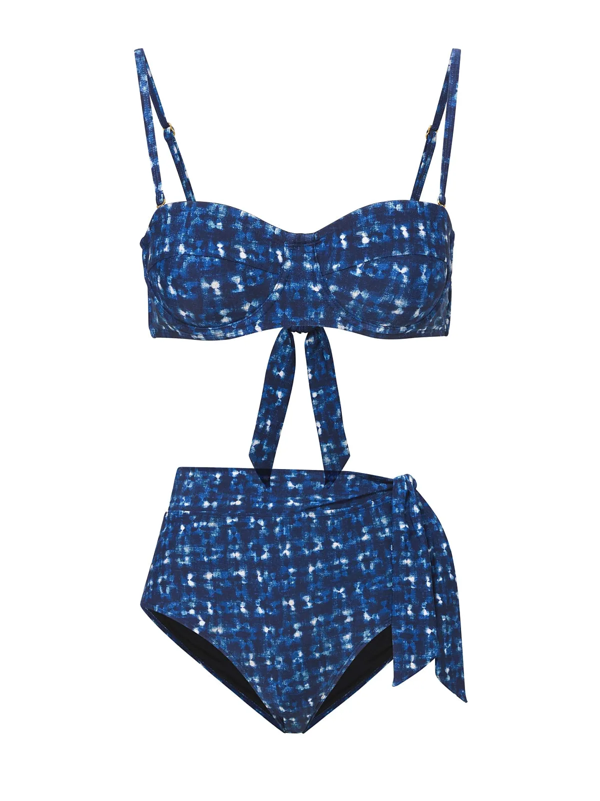 Nellie-Side Tie High Waist Bikini