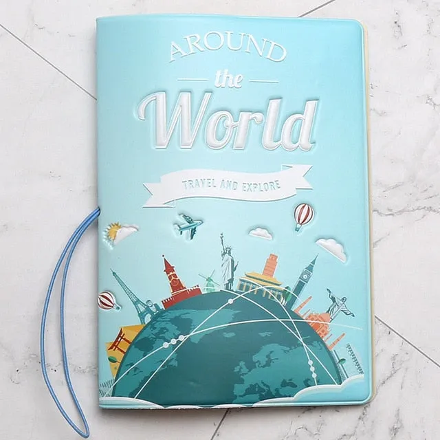 New Have A Nice Trip Passport Holders Men/women Travel Passport Cover Bag Pvc Leather 3D Design Cover On The Passport For Travel