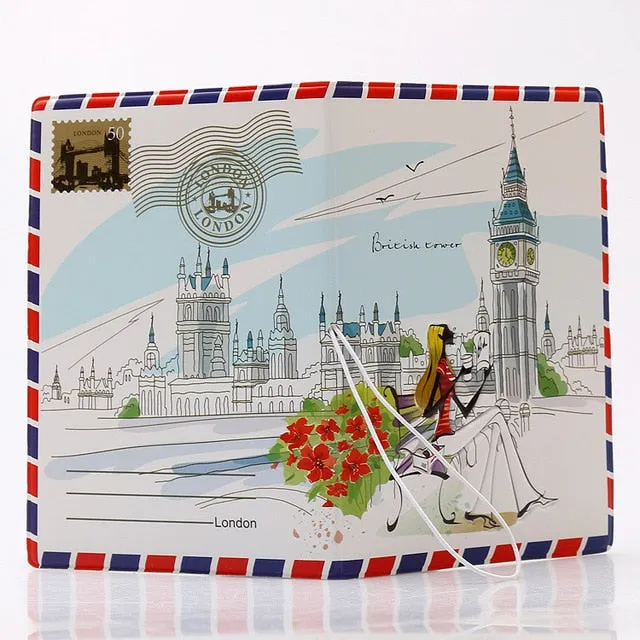 New Have A Nice Trip Passport Holders Men/women Travel Passport Cover Bag Pvc Leather 3D Design Cover On The Passport For Travel