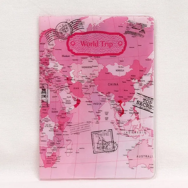New Have A Nice Trip Passport Holders Men/women Travel Passport Cover Bag Pvc Leather 3D Design Cover On The Passport For Travel