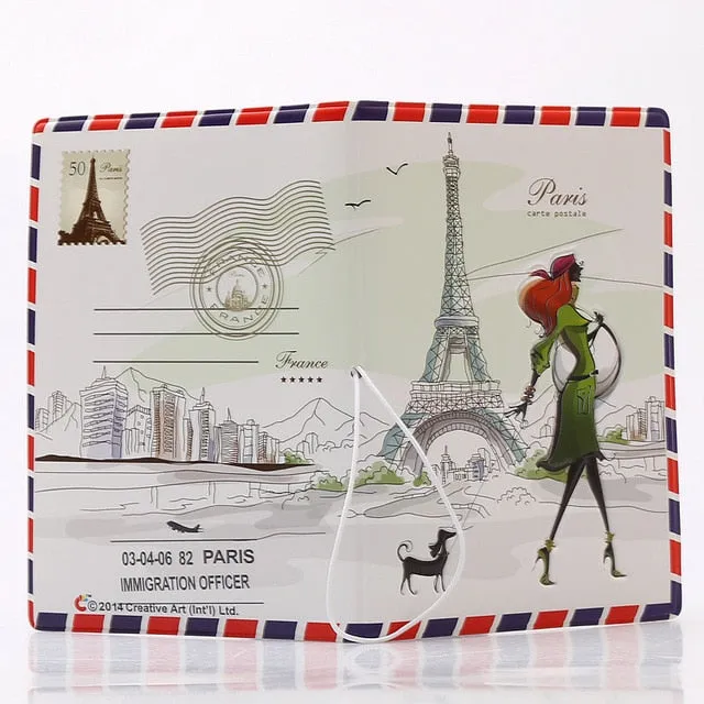 New Have A Nice Trip Passport Holders Men/women Travel Passport Cover Bag Pvc Leather 3D Design Cover On The Passport For Travel