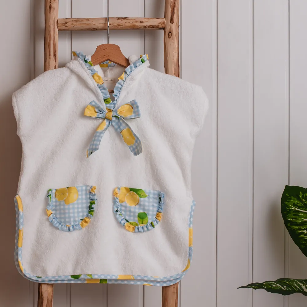 New In Meia Pata Girls Lemons Beach Poncho SS25 - Pre Order