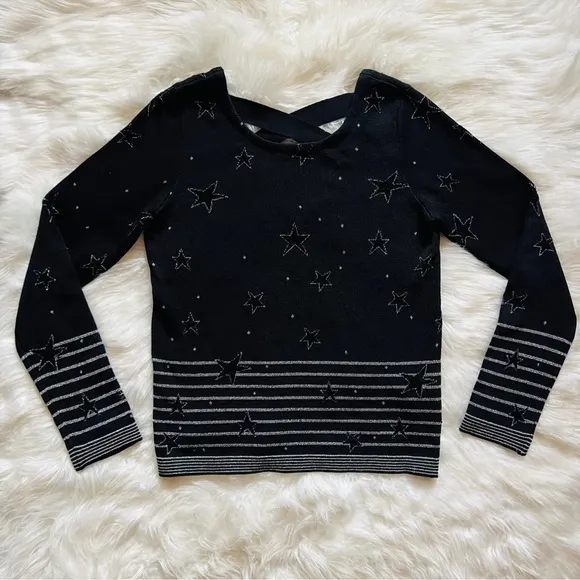 New! NAF NAF Star Cut Out Sweater