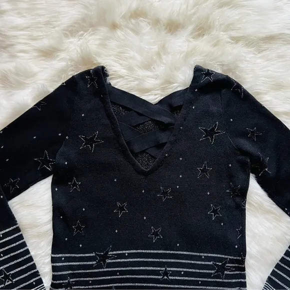 New! NAF NAF Star Cut Out Sweater