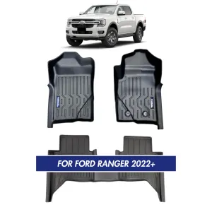 Nordvik Heavy Duty Floor Liners Kit For Ford Ranger 2022 