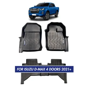Nordvik Heavy Duty Floor Liners Kit For Isuzu D-Max 4 Doors 2021-2022 