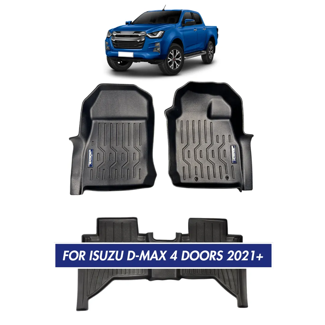 Nordvik Heavy Duty Floor Liners Kit For Isuzu D-Max 4 Doors 2021-2022 