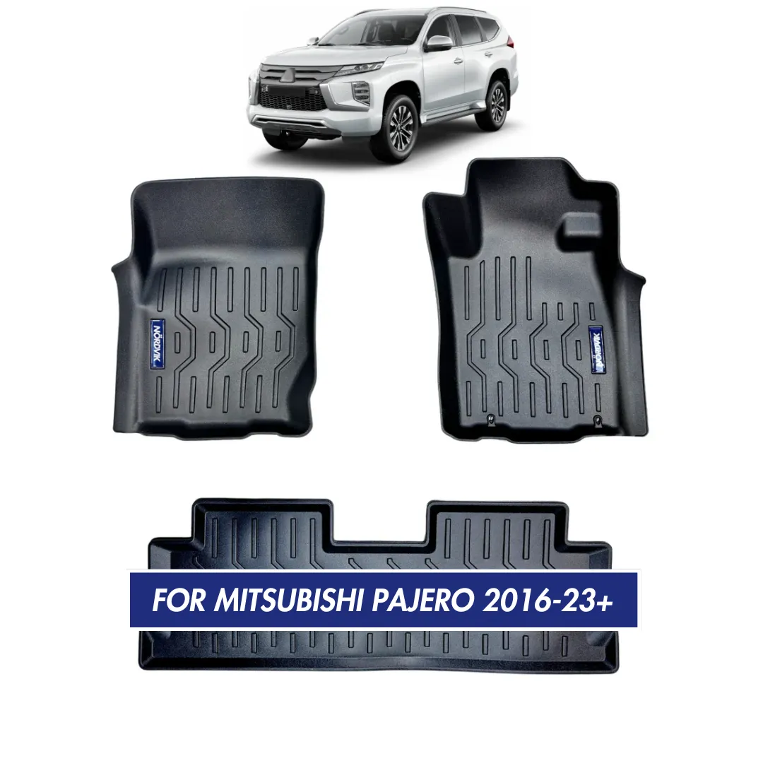 Nordvik Heavy Duty Floor Liners Kit For Mitsubishi Pajero 2016-23 