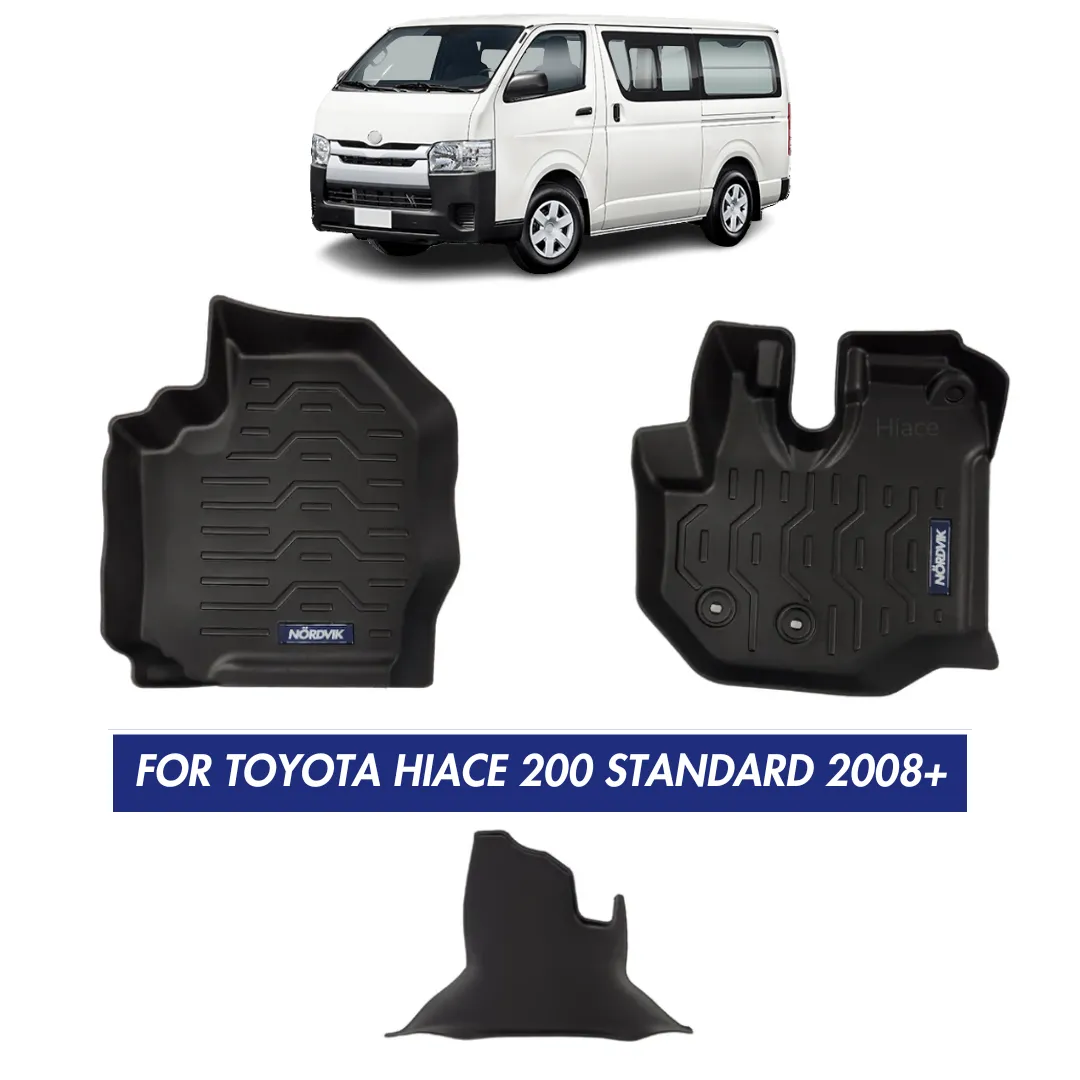 Nordvik Heavy Duty Floor Liners Kit For Toyota Hiace 200 Standard 2008 