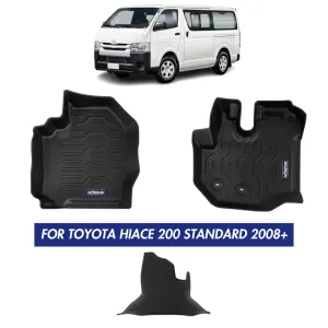 Nordvik Heavy Duty Floor Liners Kit For Toyota Hiace 200 Standard 2008 