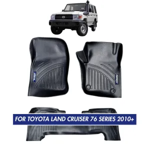 Nordvik Heavy Duty Floor Liners Kit For Toyota Land Cruiser 76 Series 2010 